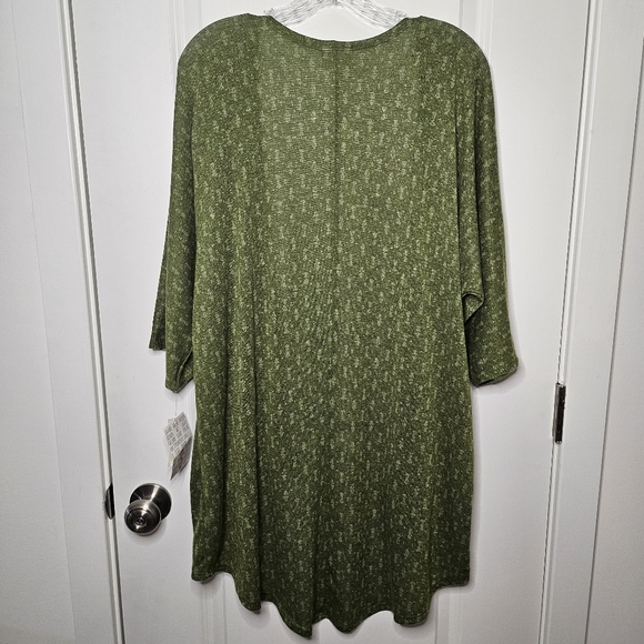 LuLaRoe Olive Green Open Front Cardigan Duster Size S Cozy Layering Cottagecore - Picture 3 of 9